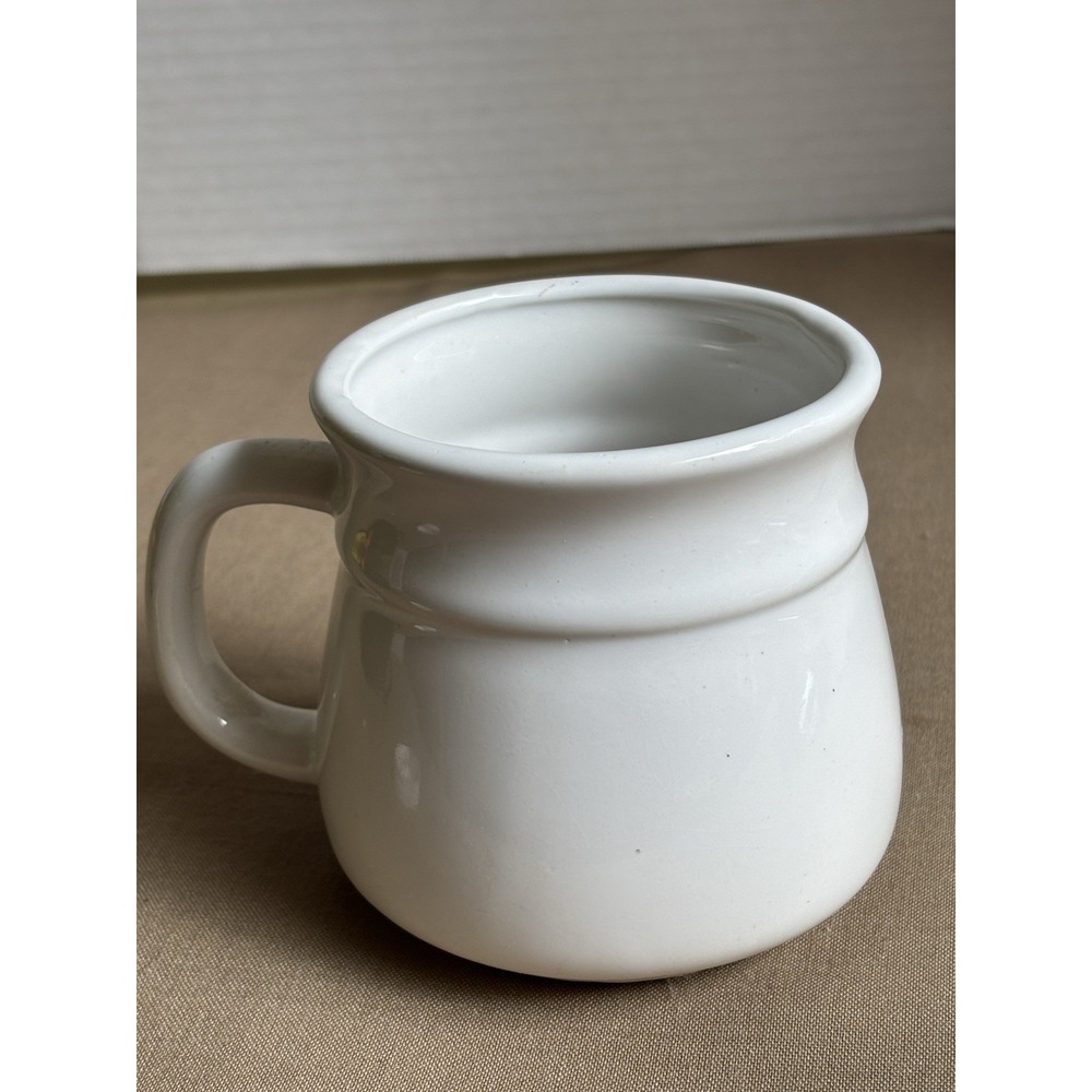Vintage 1980s Country Goose Coffee Mug Blue Ribbon Geese & Goslings Stoneware - Picture 6 of 8